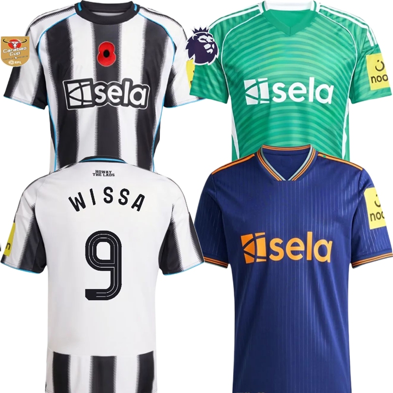 (MỚI) Newcastle _ United Home Kit 2025 / 26 Áo bóng đá Fan Newcastle WISSA Woltemade TONALI áo bóng 