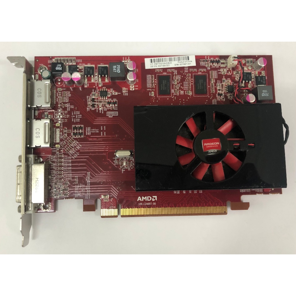 HP 637184-001 Card đồ họa AMD ATI Radeon HD6570 1GB DDR3 PCI-E DP DVI Chiều cao đầy đủ