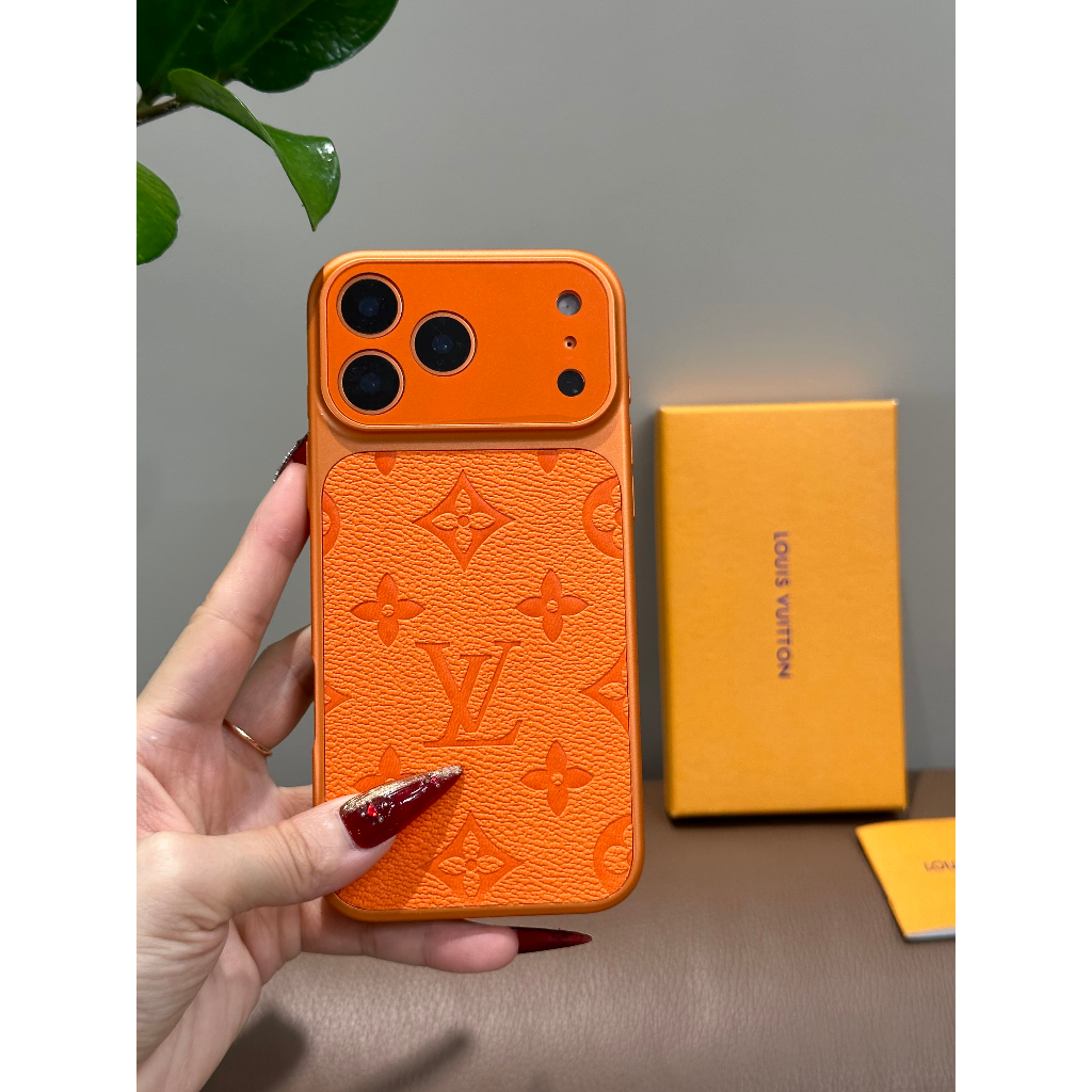 Ốp điện thoại xu hướng màu cam cho iphone 17 Pro Max 16 15 Pro Max 14 Pro Max 14 13 Pro Max i13 13pr