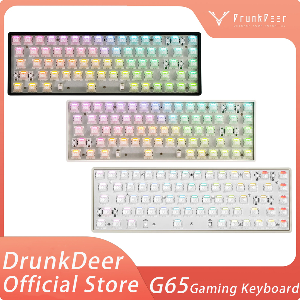 Bàn phím cơ DrunkDeer G65 HE TKL, Bàn phím chuyển đổi từ tính kích hoạt nhanh, 65% -Compact 68 phím