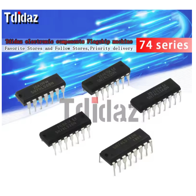 74LS00 74LS04 74LS08 74LS14 74LS32 74LS48 74LS86 74LS138 74LS148 74LS74 74LS164 74LS192 74LS161 IC c