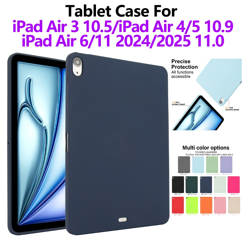 Dành Cho iPad Air 3 10.5 '' iPad Air 4 5 10.9 inch iPad Air 6 7 iPad Air 11 M2 M3 2025 Vỏ Nhiều Màu 