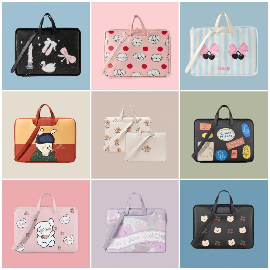 Túi chống sốc laptop 13.3 inch/ 14 inch / 15.6 inch bằng da PU chống nước