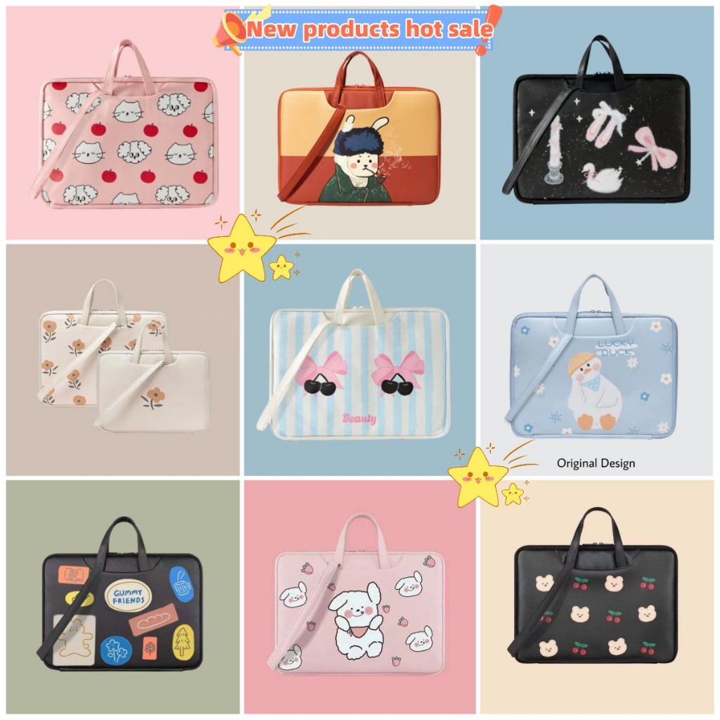 Túi đựng laptop chống nước chống sốc PU da 13.3 14 15.6 inch- Túi laptop