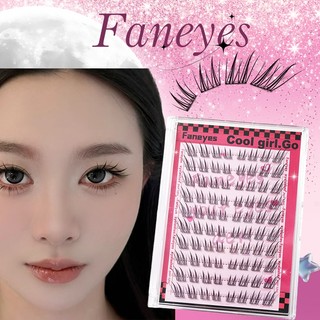 FQ Ngọc Mặt Cáo Lông Mi Giả Cụm Đơn Fox Series Phân Đoạn Phong Cách Mới Chéo Bay Truyện Tranh Lông Mi Mô Phỏng Tự Nhiên