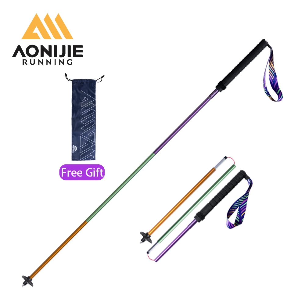 AONIJIE E4201 Cột đi bộ Ba Lan đi bộ bằng nhôm có thể gập lại với hệ thống khóa nhanh để đi bộ đường