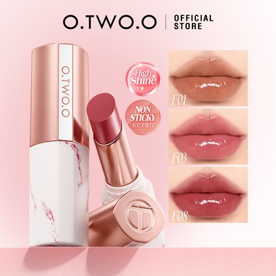 O.TWO.O Son Môi Gương Dưỡng Ẩm Lâu Dài Không Dính Độ Bóng Cao Hydrating Môi