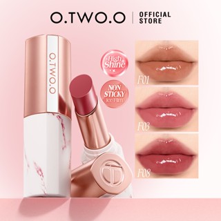  O.TWO.O Son Môi Gương Dưỡng Ẩm Lâu Dài Không Dính Độ Bóng Cao Hydrating Môi 