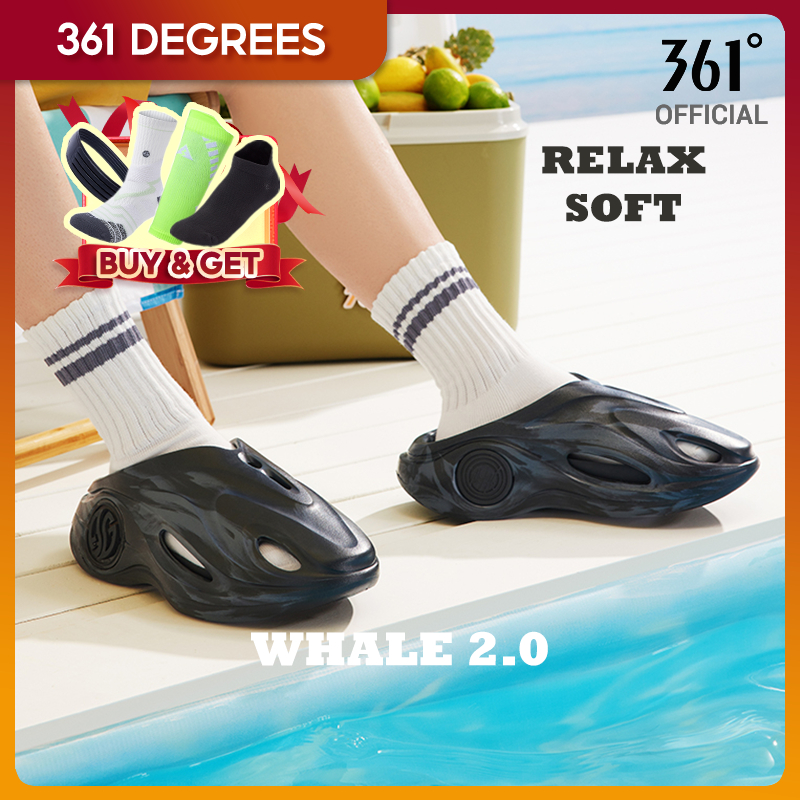 Dép 361 Độ Nam Nữ Cá Voi 2.0 Dép Thoáng Khí Chống Trơn Trượt Bounce Dép Cho Ngoài Trời 672421103
