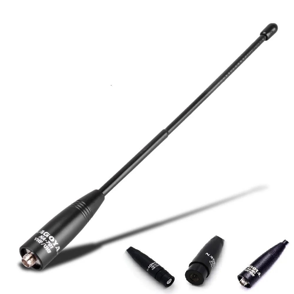 NAGOYA NA-701 Ăng-ten cao su mềm Roi VHF UHF SMA BNC cho Yaesu BaoFeng WouXun Kenwood Motorola ICOM 