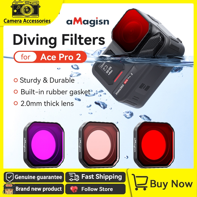 Bộ lọc lặn aMagicsn insta360 Ace Pro 2 cho phụ kiện máy ảnh Ace Pro 2