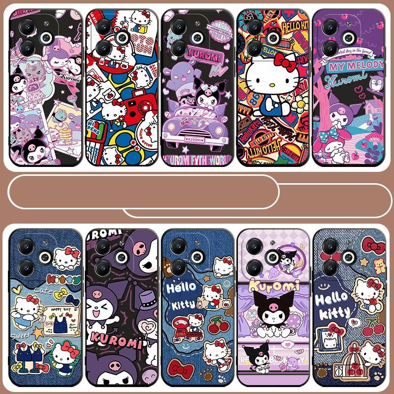 Ốp Lưng Cho ITEL P36 P37 P38 VISION 2S 3 RS4 2 PLUS PRO HelloKitty Kuromi TPU Matte Case Bìa Mềm