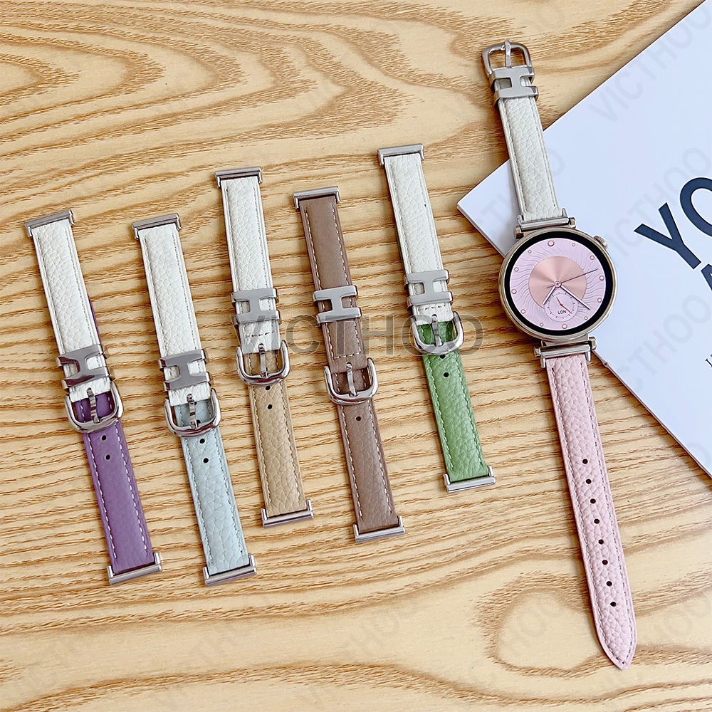 Phụ kiện thay thế vòng tay dây đeo bằng da cho Huawei Watch GT6 41mm / GT5 41mm / GT4 41mm / GT5 Pro