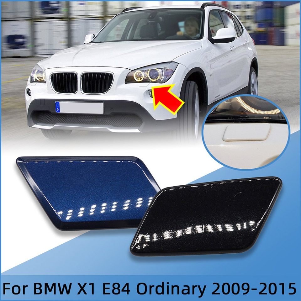 Dành Cho Xe BMW X1 E84 E84 LCI 2009-2015 Đèn Pha Máy Giặt Vòi Phun Vỏ Nắp Viền Nắp Sơn