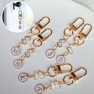 A-Z Tên Chữ Móc Khóa Bảng Chữ Cái Móc Khóa Kim Loại Giá Đỡ Nữ Túi Quyến Rũ Phụ Kiện Sang Trọng Cá Tính Quà Tặng Trang Sức