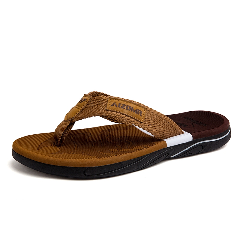 Flip-Flops Nam Mùa Hè 2025 Phong Cách Mới Mặc Ngoài Đế Mềm Flip-Flops Nam Dạo Phố Chống Trơn Trượt