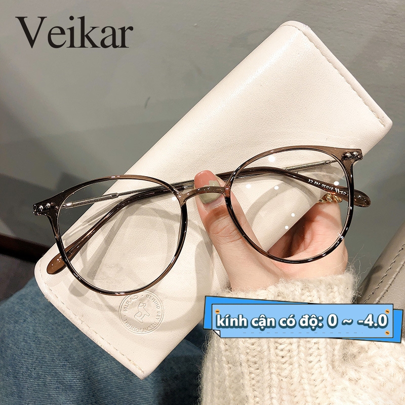 kính cận có độ chống ánh sáng xanh thời trang kính cận nữ có độ sẵn 0 ~ -4.0 độ Lọc hiệu quả ánh sán