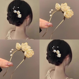  Kẹp tóc hình chữ U hoa mộc lan - Quà tặng sinh nhật dành cho nữ sinh viên 