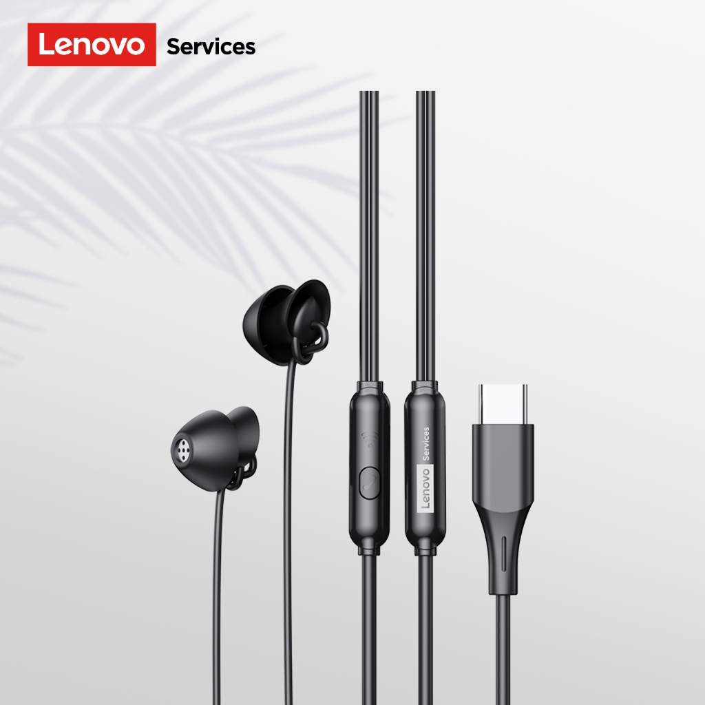 Tai nghe có dây trong tai Lenovo Y107 và Y107PRO có thể giảm tiếng ồn đôi và âm thanh HiFi cộng với silicon mềm để thoải mái và ngủ | BigBuy360 - bigbuy360.vn