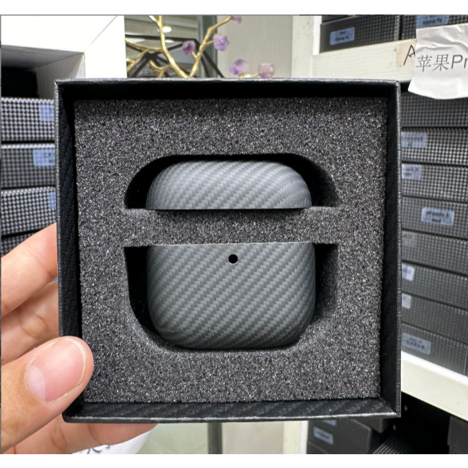 Áp dụng cho vỏ tai nghe AirPods4 AirPods 4 vỏ tai nghe Bluetooth Kevlar sợi carbon
