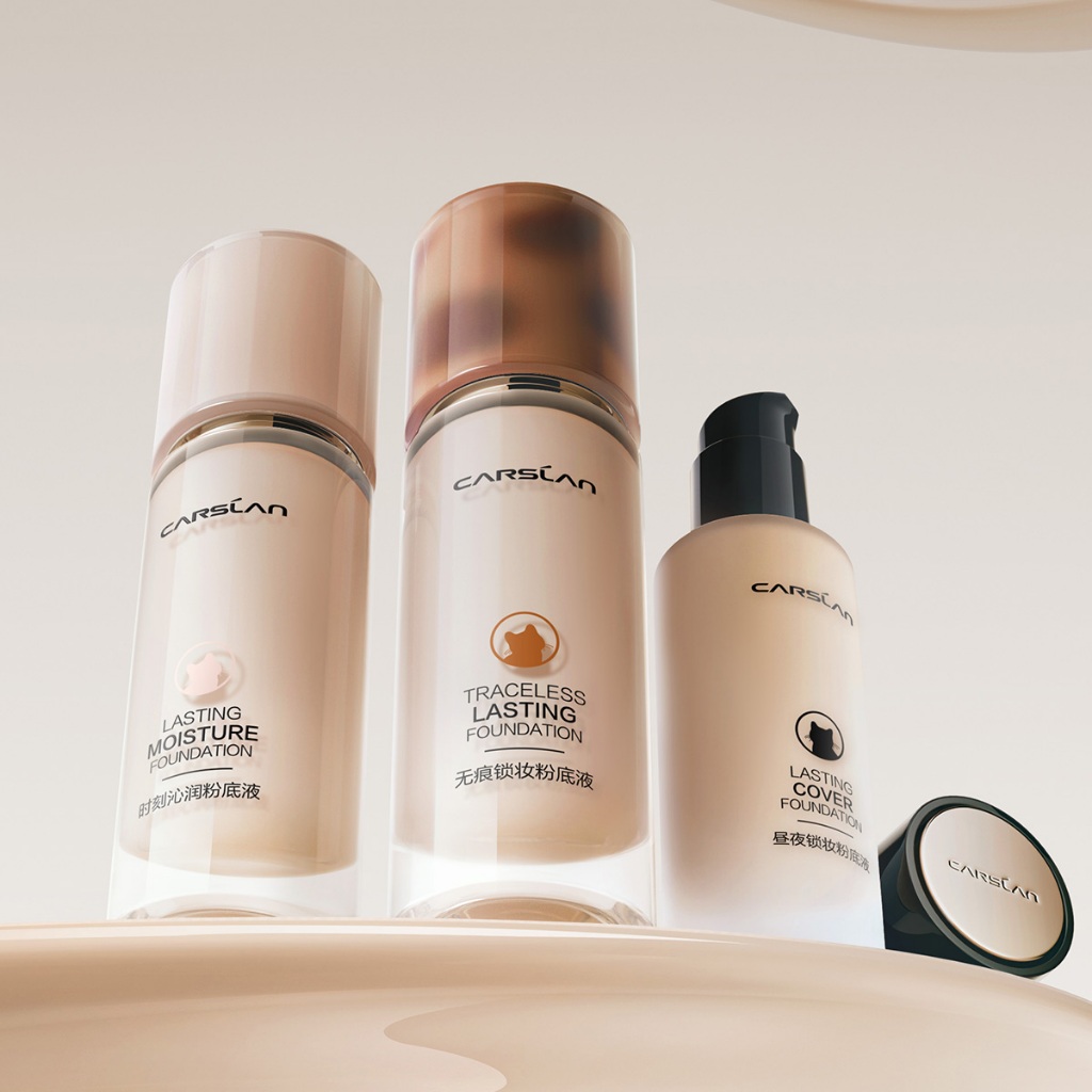 Kem nền Lasting CARSLAN dưỡng ẩm kiểm soát dầu che phủ toàn diện lâu trôi suốt 24 giờ kích thước mini 5g | BigBuy360 - bigbuy360.vn