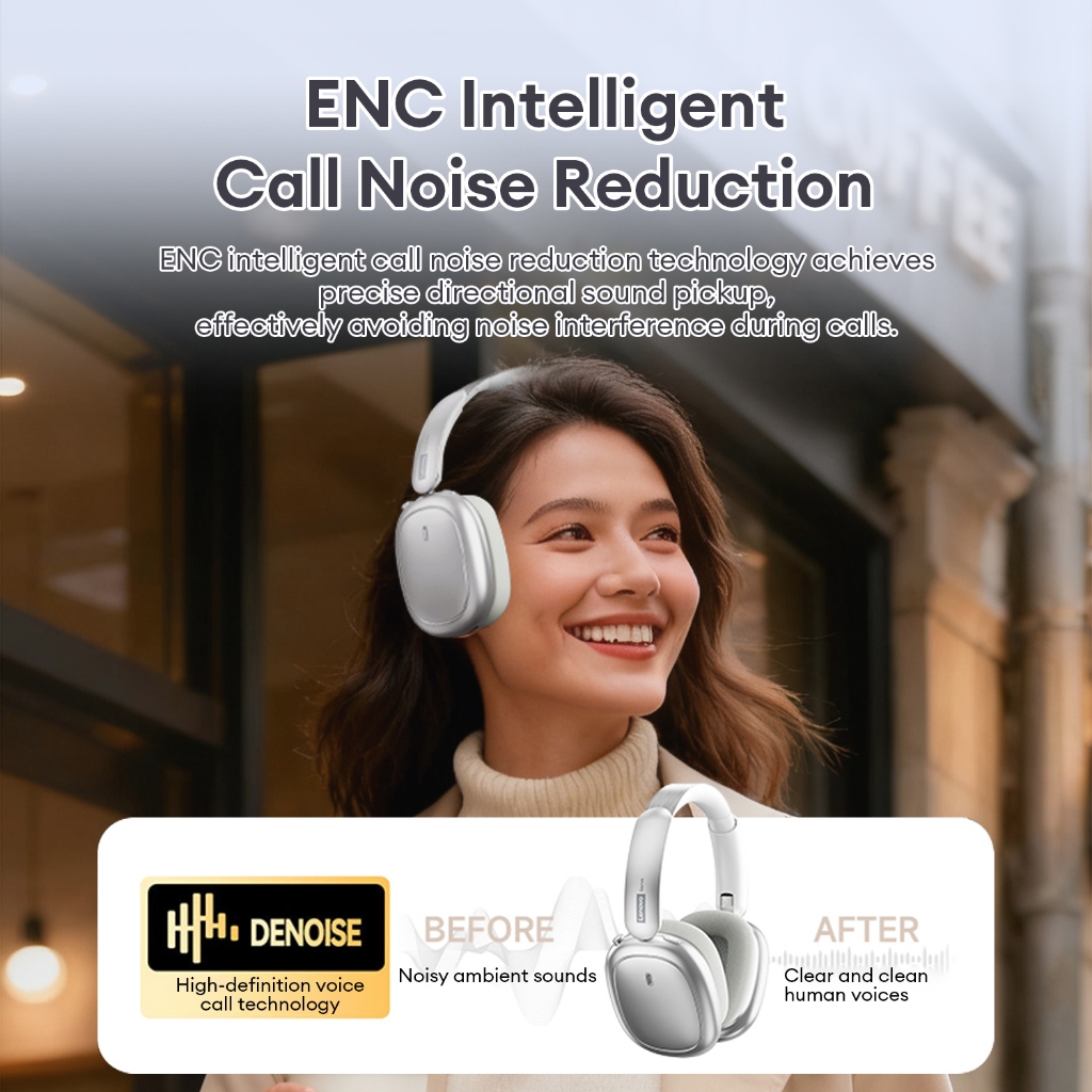 Tai nghe qua tai Lenovo LS102 và tai nghe Bluetooth không dây có âm thanh không gian HiFi và chế độ chơi game 38ms cộng với Mic ENC cho cuộc gọi | BigBuy360 - bigbuy360.vn