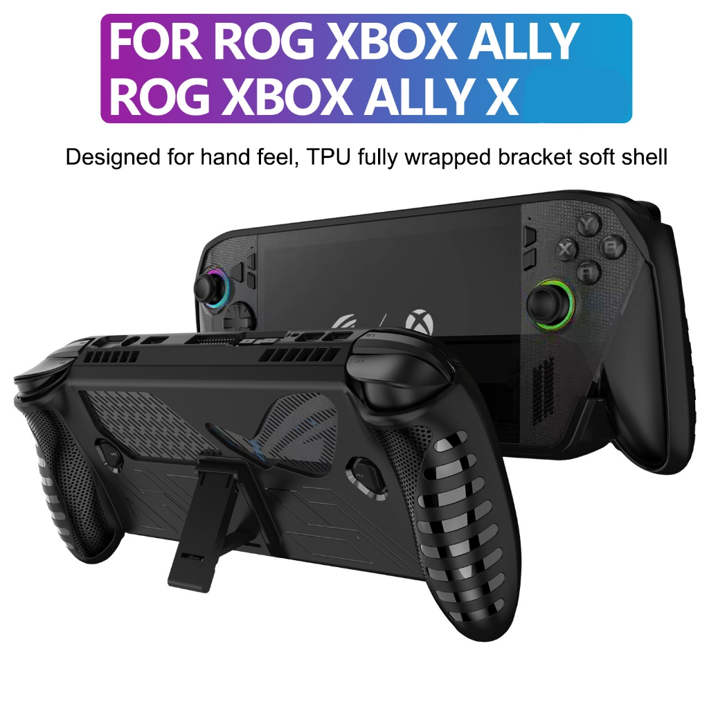 Ốp lưng TPU bảo vệ có chân đế cho ROG Xbox Ally/ROG Xbox Ally X - Đen