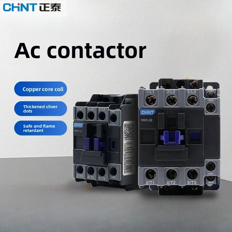 CHINT NXC-09 NXC-12 NXC-18 NXC-25 NXC-32 NXC-38 LC1 NXC Contactor AC từ tính Contactor AC24V 36V 110