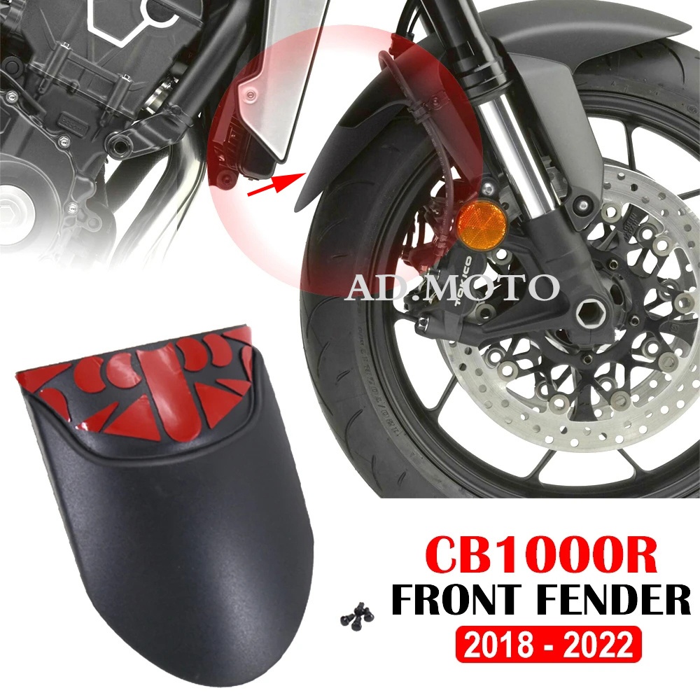 Dành Cho Xe Honda CB 1000 R CB1000R CB 1000R 2018-2022 Xe Máy Phụ Kiện Đen Phía Trước Chắn Bùn Mở Rộ