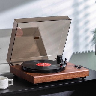 Middix Retro Máy Hát Loa Bluetooth Có USB Tích Hợp Loa Đầu Ra RCA Đầu Ra Ghi Âm Với Đèn Xung Quanh Bàn Xoay