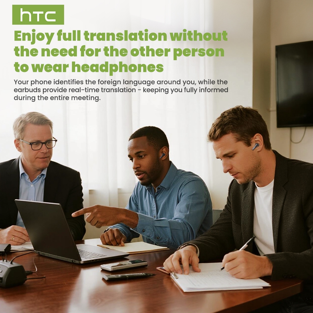 HTC NE60 Tai Nghe Phiên Dịch Tai Nghe Bluetooth HIFI Gọi Chống Ồn Tai Nghe Không Dây Chống Ồn IPX5 Tai Nghe Thể Thao Chống Nước | BigBuy360 - bigbuy360.vn