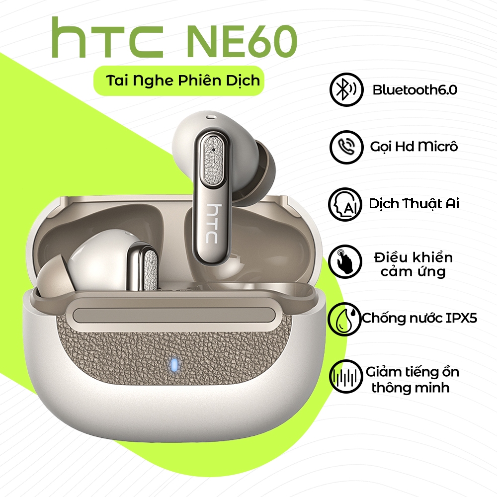 HTC NE60 Tai Nghe Phiên Dịch Tai Nghe Bluetooth HIFI Gọi Chống Ồn Tai Nghe Không Dây Chống Ồn IPX5 Tai Nghe Thể Thao Chống Nước | BigBuy360 - bigbuy360.vn