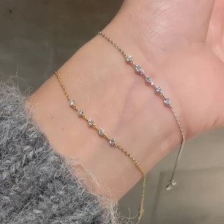 Việt Nam 1 Ngày Giao💕Vòng Tay Kim Cương Nữ - Thiết Kế Tinh Tế Đơn Giản, Sang Trọng | Phù Hợp Làm Trang Sức Hằng Ngày