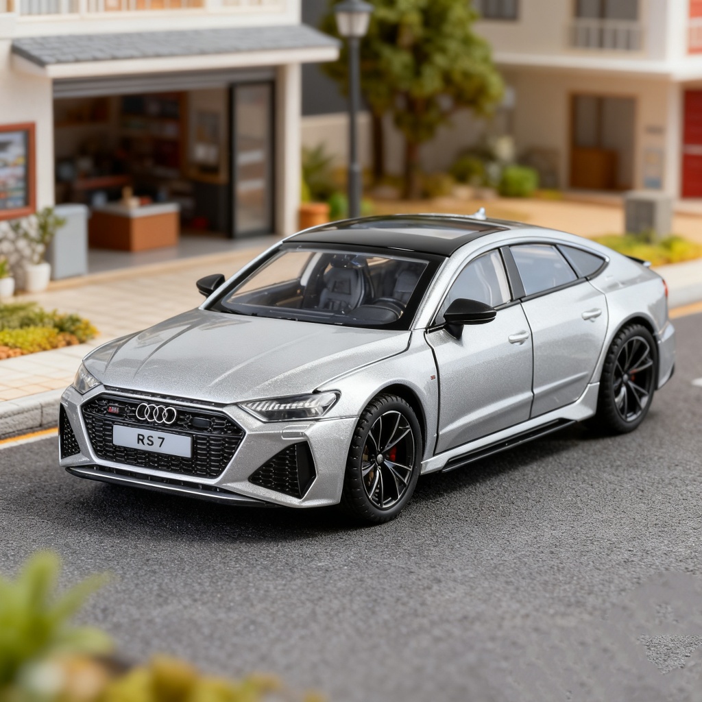 1: 32 Audi RS7 Quattro Sportback Hợp Kim Thu Nhỏ Xe Diecast Kim Loại Cân Xe Mô Hình Âm Thanh & Ánh S