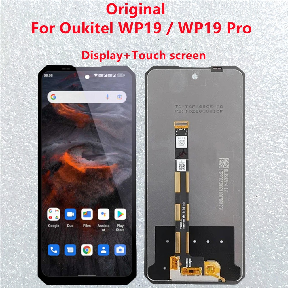 Chính Hãng Cho Oukitel WP19 Màn Hình LCD Bộ Số Hóa Cảm Ứng Bảng Điều Khiển Kính Cảm Biến Cho Oukitel