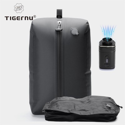 Túi nén chân không chống nước Tigernu 81231 | Túi đựng du lịch có thể tái sử dụng với máy bơm cầm tay cho vali & ba lô