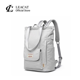Balo LEACAT vải canvas oxford chống thấm nước đựng máy tính xách tay 13/ 13.3/ 14/ 15.6 inch cho nữ