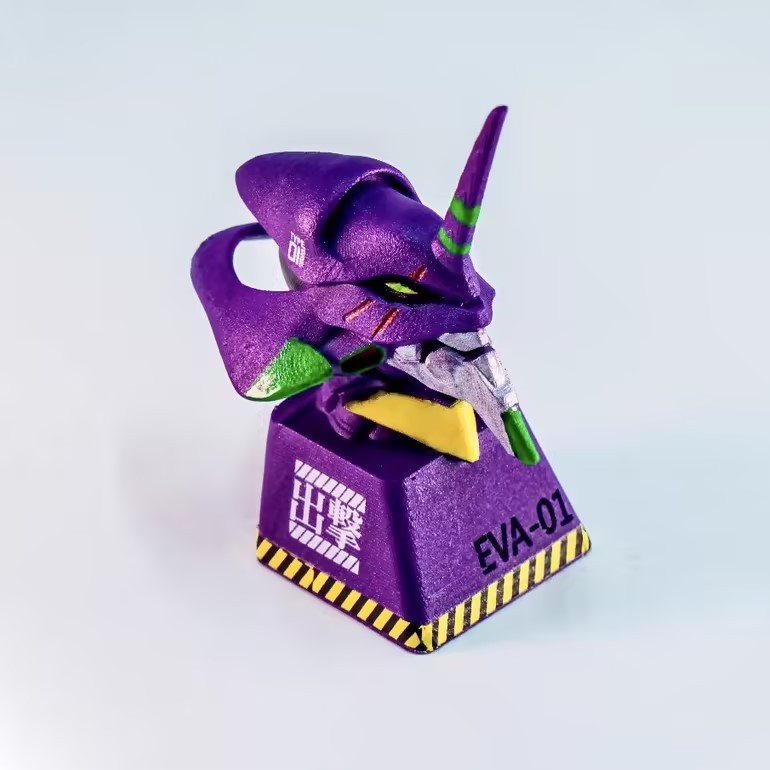Mới Eva Anime Kawaii 3D Keycap Ayanami Rei Sáng Tạo Nhà Trò Chơi Bàn Phím Cơ Asuka Langley Soryu Esc