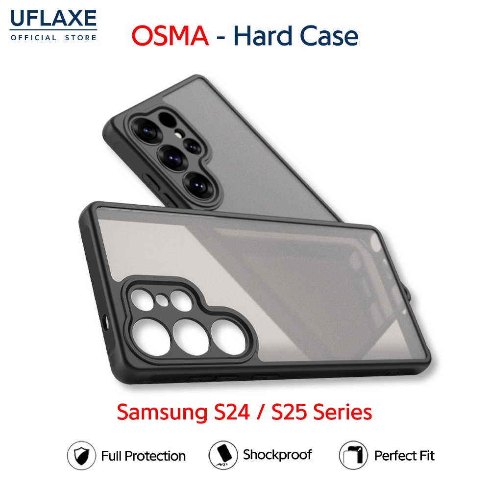 UFLAXE OSMA - Ốp Lưng Samsung Galaxy S25 Ultra / Samsung S24 / S24 Plus - Op Cứng Chống Sốc, Ốp Lưng