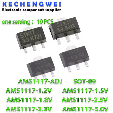 20 CÁI AMS 1117 1.2v 1.5v 18v 2.5v 3.3v 5v ADJ AMS1117-1.2 AMS1117-1.5 AMS1117-1.8 AMS1117-2.5 AMS11