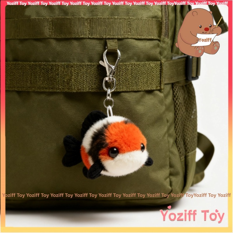 CÓ SẴN🧸Siêu Dễ Thương Tri Màu Koi Cá Dễ Thương Sang Trọng Túi Điện Thoại Di Động Mặt Dây Chuyền Cá V