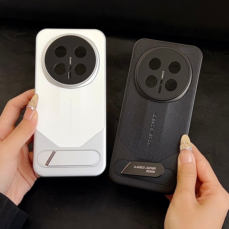 Dành Cho Huawei Honor Magic 8 7 6 Pro X9D X9C X9B Ốp Lưng Ẩn Giá Đỡ Da PU Mờ PC Cứng Chống Vân Tay V