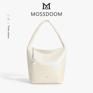 MOSSDOOM Lumira Bag dệt nổi Túi xô dung tích lớn Túi đeo vai thanh lịch Túi xách chất lượng cao