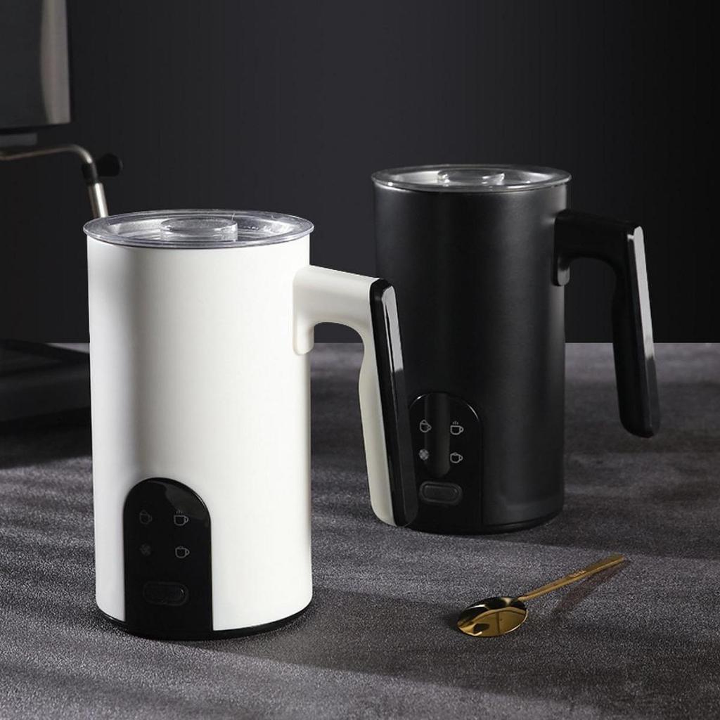 Máy tạo bọt và hấp sữa điện Almencla 4 trong 1 tạo bọt ấm và lạnh cho kem Cà phê Macchiato sô cô la nóng Dễ dàng làm sạch