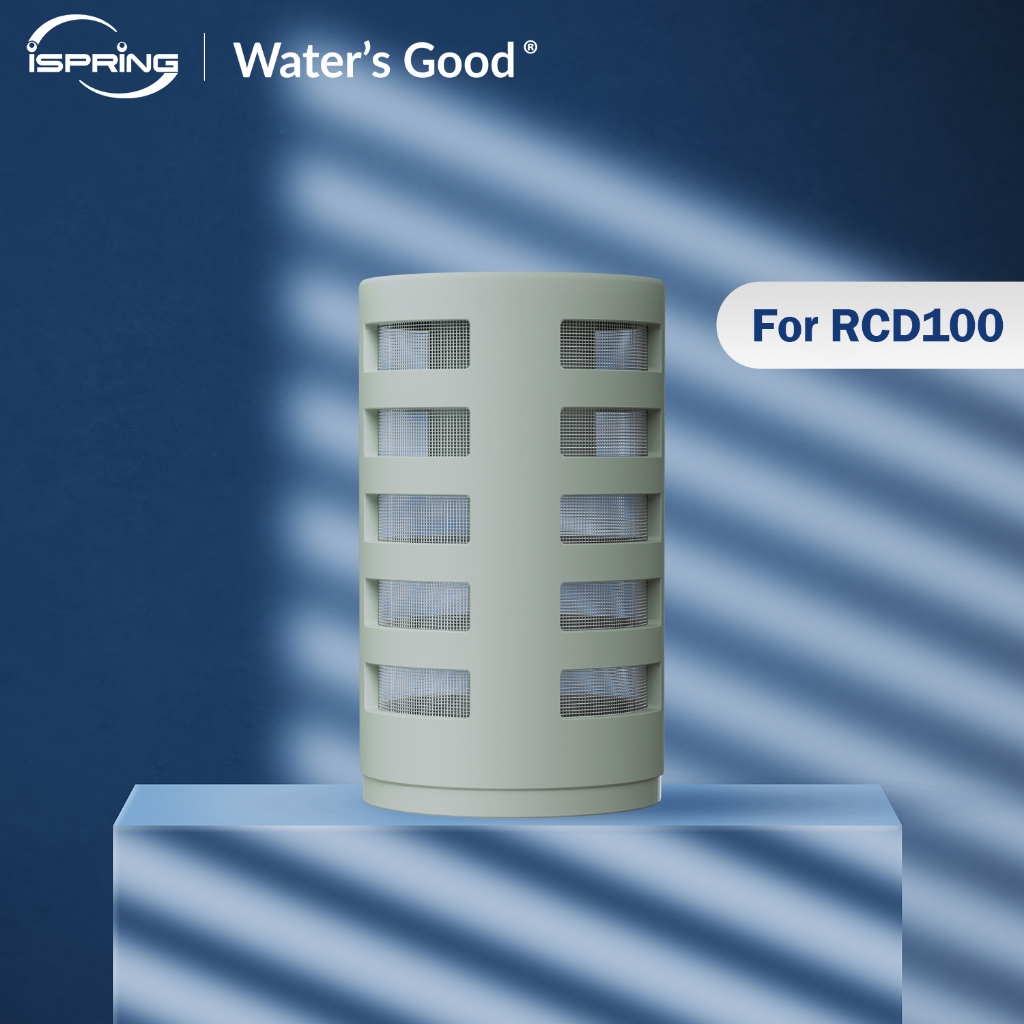 Bộ lọc bằng thép không gỉ iSpring FNF100 cho hệ thống thẩm thấu ngược mặt bàn RCD100 Rửa sạch mỗi 3-