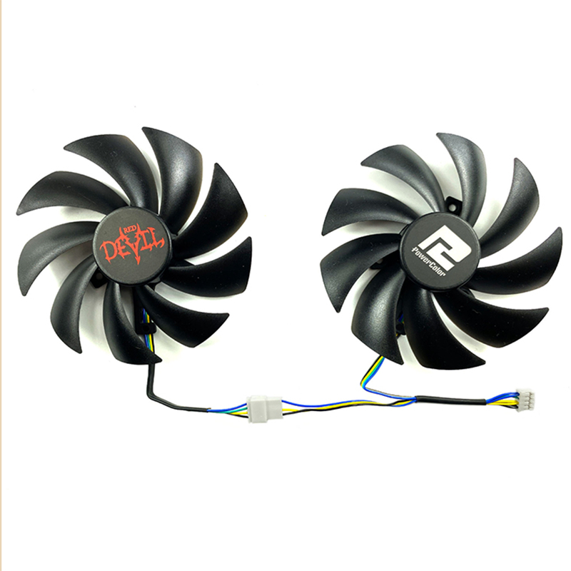 Quạt thay thế làm mát Card đồ họa cho POWERCOLOR RX6600 / RX6600XT / RX6650XT Quỷ đỏ