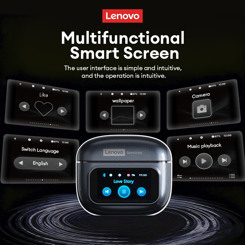 Tai nghe nhét tai mở Lenovo RS107 và tai không dây có vỏ màn hình thông minh và âm thanh định hướng cộng với độ trễ thấp để chơi game | BigBuy360 - bigbuy360.vn