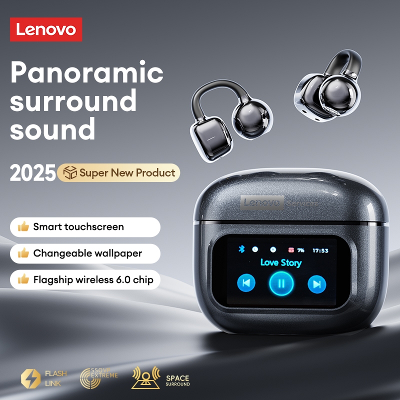 Tai nghe nhét tai mở Lenovo RS107 và tai không dây có vỏ màn hình thông minh và âm thanh định hướng cộng với độ trễ thấp để chơi game | BigBuy360 - bigbuy360.vn