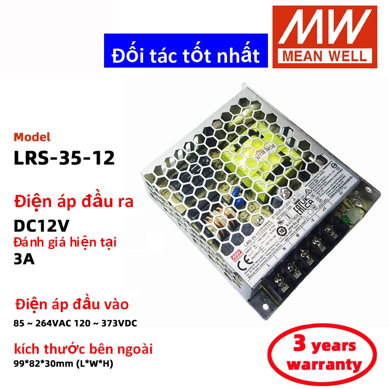 MEAN WELL LRS-35-24 LRS-35-5 LRS-35-12 LRS-35-36 LRS-35-48 Chuyển mạch Nguồn điện Meanwell DC