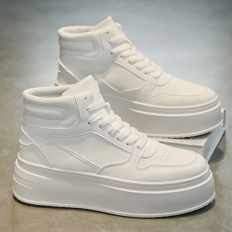 Nam Bên Trong Tăng Chiều Cao Giày Trắng 10cm